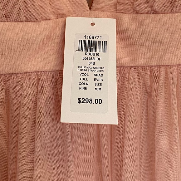 New with Tags. Beautiful Deep V Cross Back Gown - Picture 3 of 3